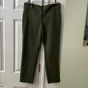 White House Black Market Olive Green Ankle Pants